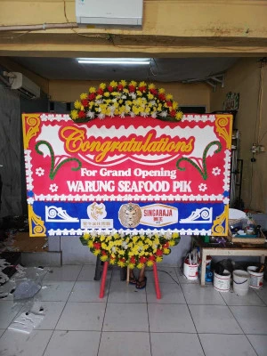 Papan Bunga di Pangandaran