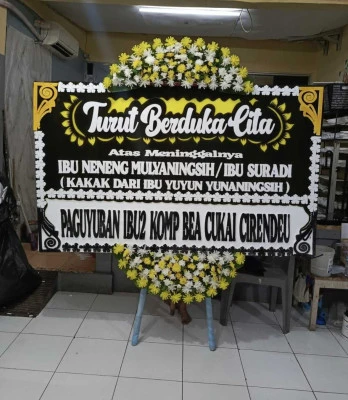 Papan Bunga di Pangandaran